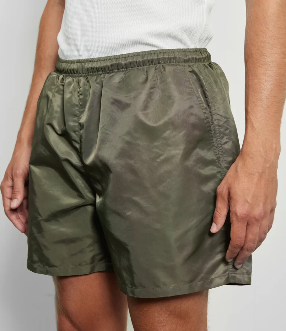 COLE BOXTON DIAMOND MONOGRAM SWIM SHORTS