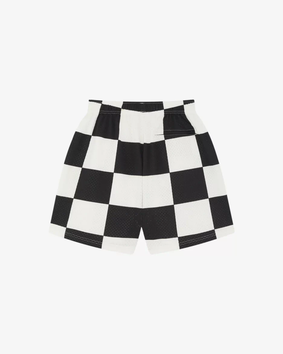 COLE BUXTONCHEQUERED MESH SHORTS