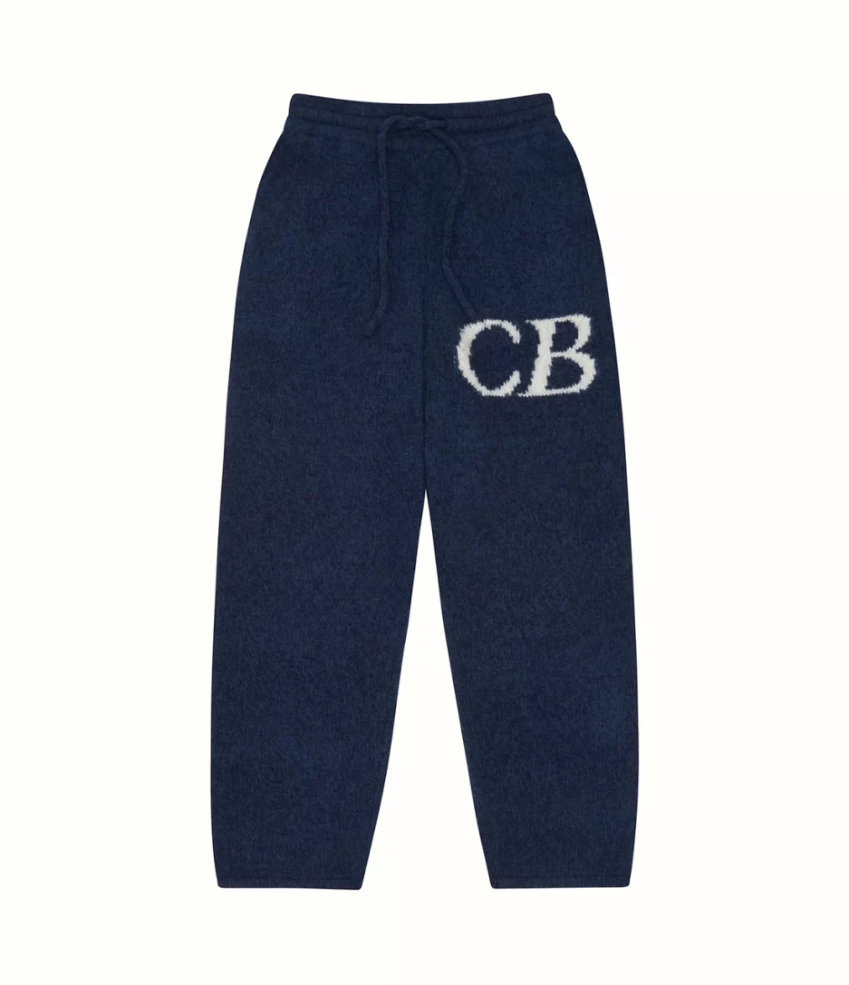 Cole Buxton Cb Logo Knit Blue Pants