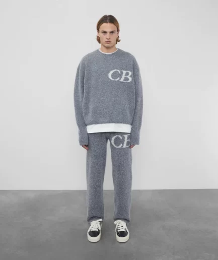 Cole Buxton Cb Logo Knit Gray Pants