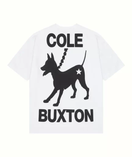 Cole Buxton Dog White T-Shirt