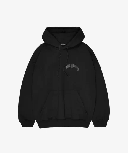 OLD ENGLISH BLACK HOODIE