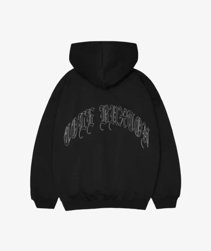 OLD ENGLISH BLACK HOODIE